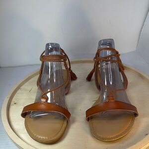 Old Navy Lace Up Brown Women's Sandals  Size 10